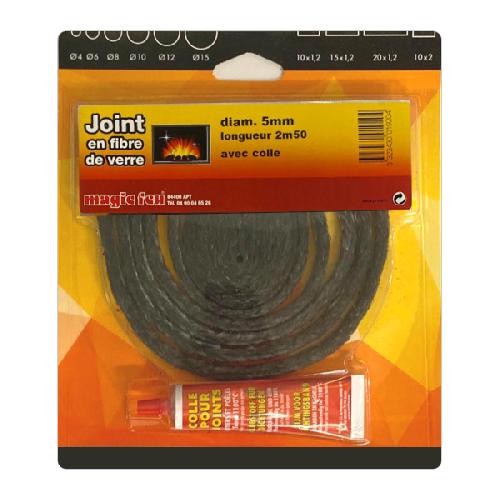 Joint rond Ø4mm pour cheminées, poêles et inserts - Carron-Lugon