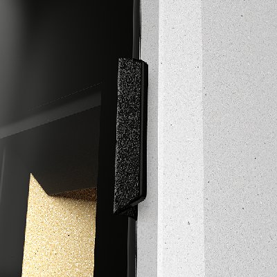 T-ART's wide frameless front window gives it a modern, sleek look.