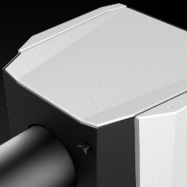 Si le conduit de fumée est raccordé à l’arrière, le T-ART dispose d’une dalle continue au niveau de son sommet.