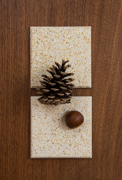 Polished/rough beige