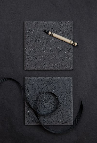 Polished/rough black