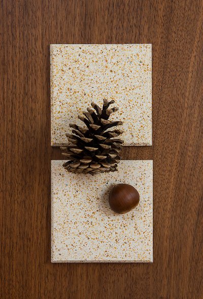 Polished/rough beige