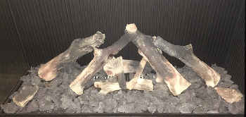 Openhaarddecoratie : Houten set N°3