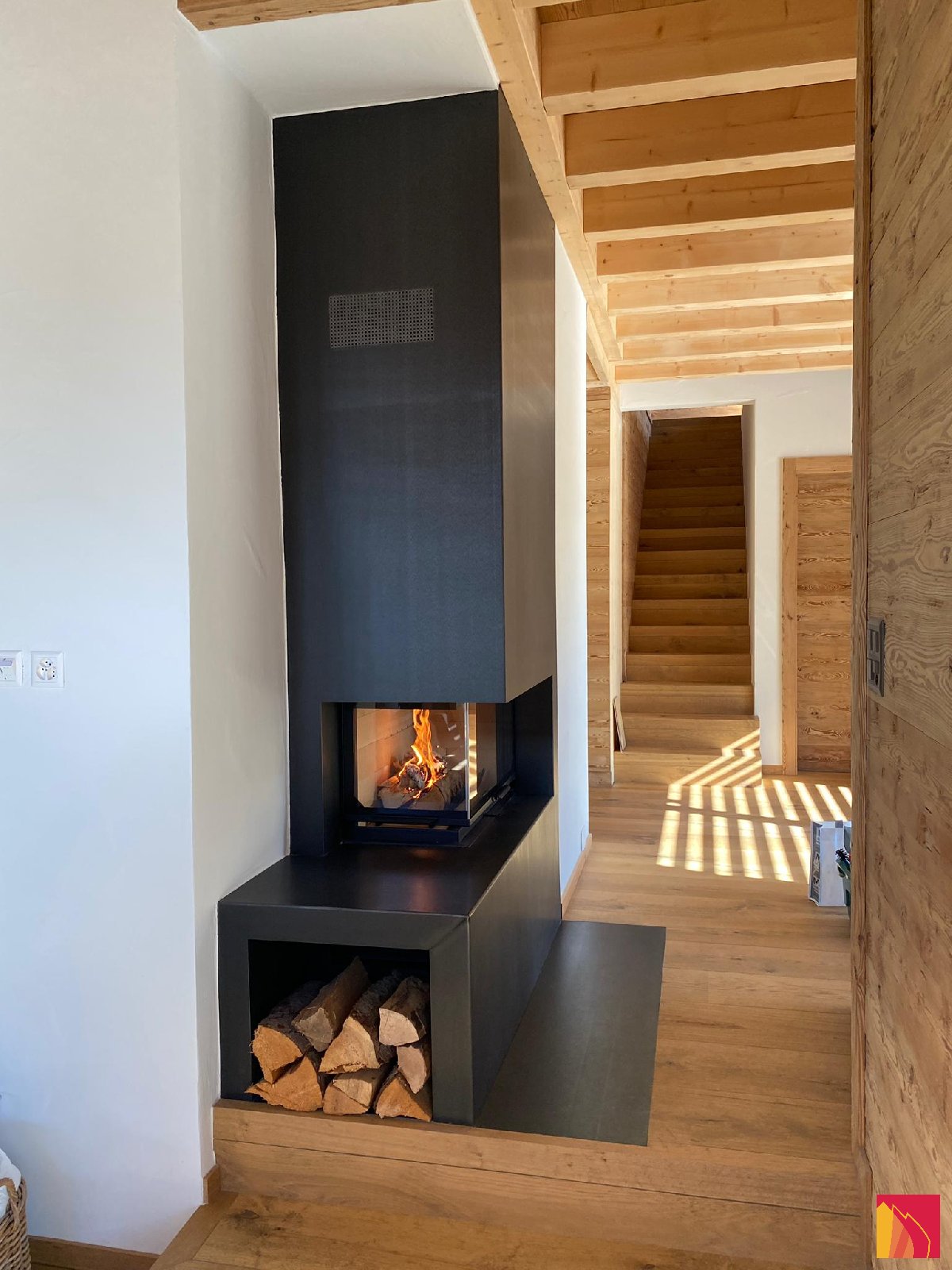 Wood burning fireplace Atraflam 16/9th 800 VL - Carron-Lugon