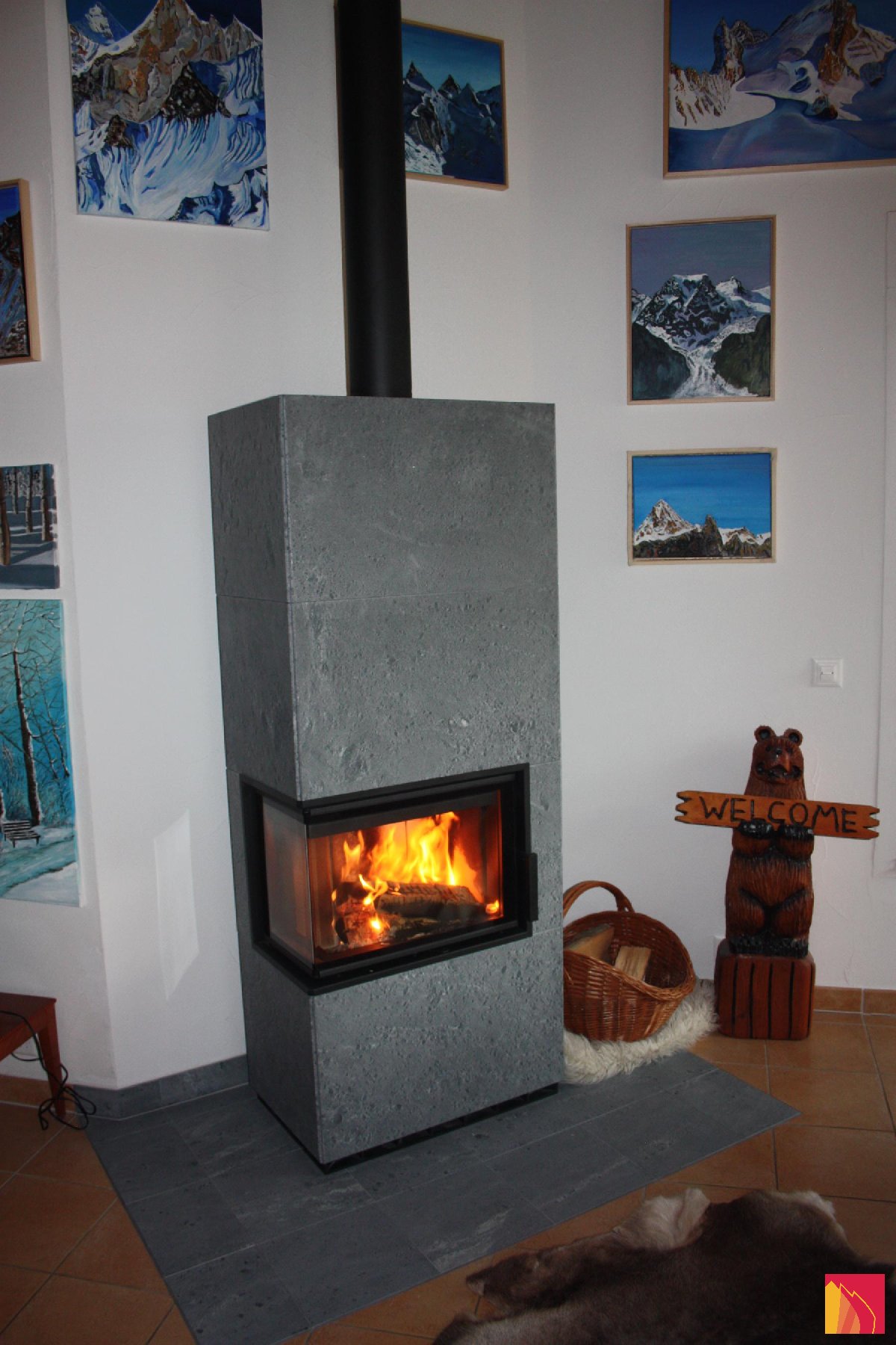 Tulikivi Jokka wood stove - Carron-Lugon