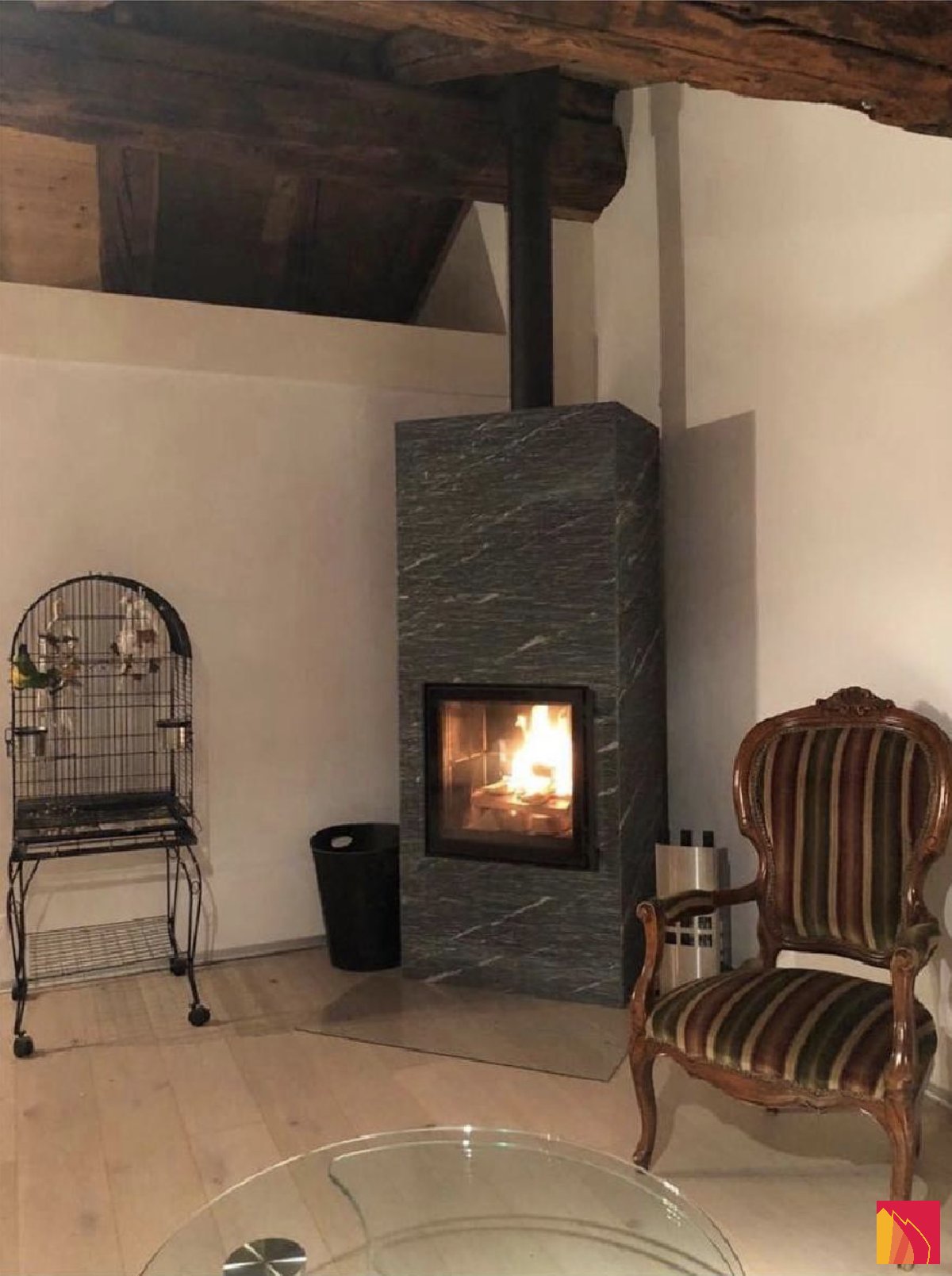Masonry heater Tulikivi Raita S - Carron-Lugon