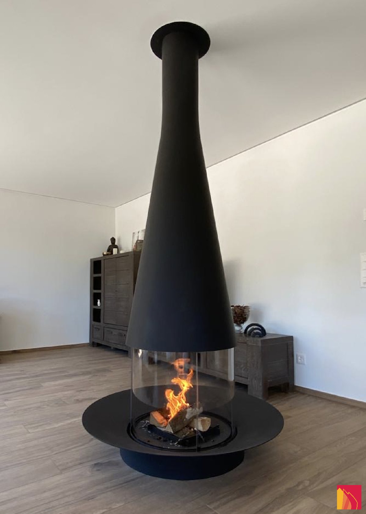 Fireplace Focus Filiofocus central 1600 - Carron-Lugon