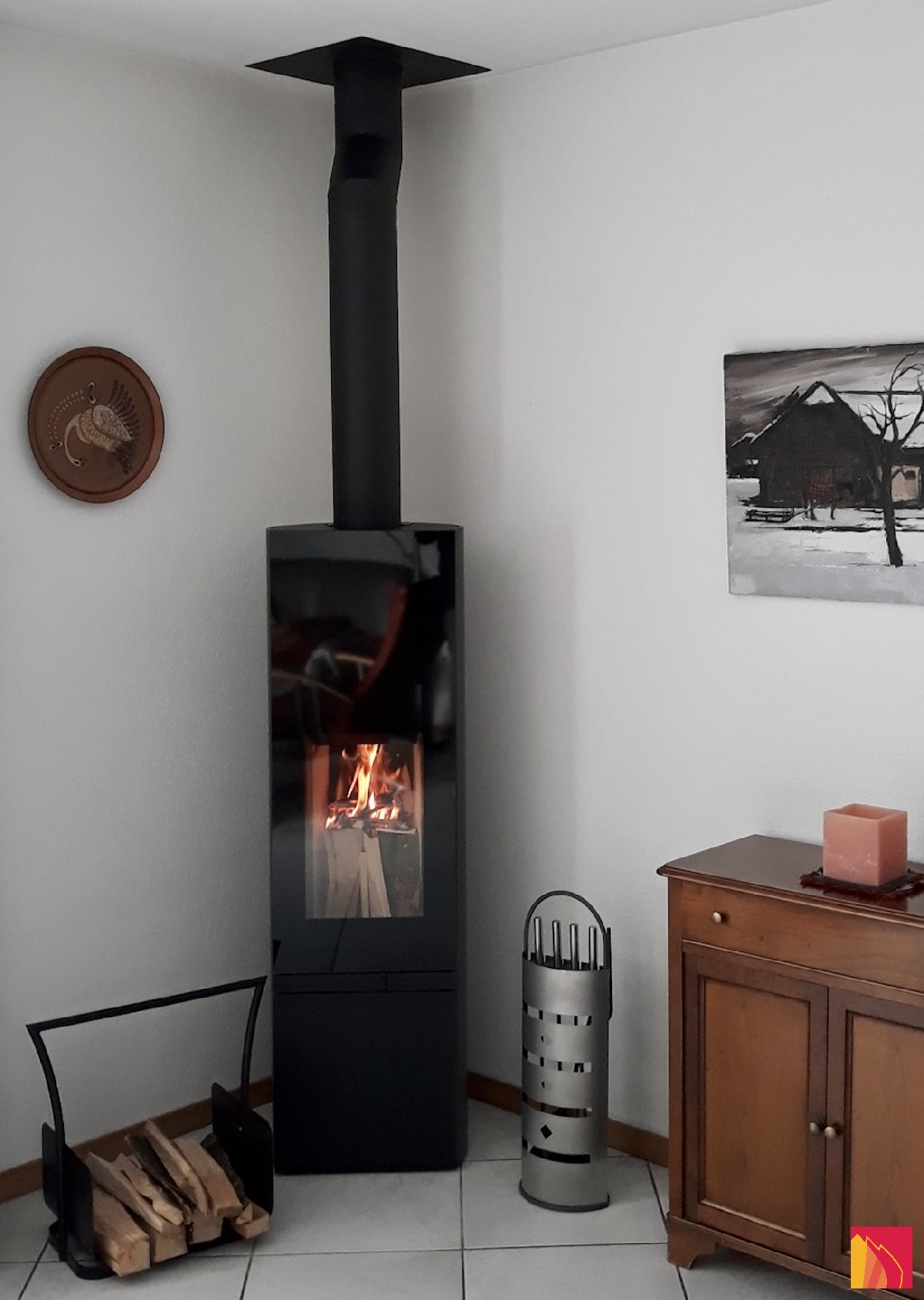 Tonwerk T-Two Swing Wood Stove - Carron-Lugon