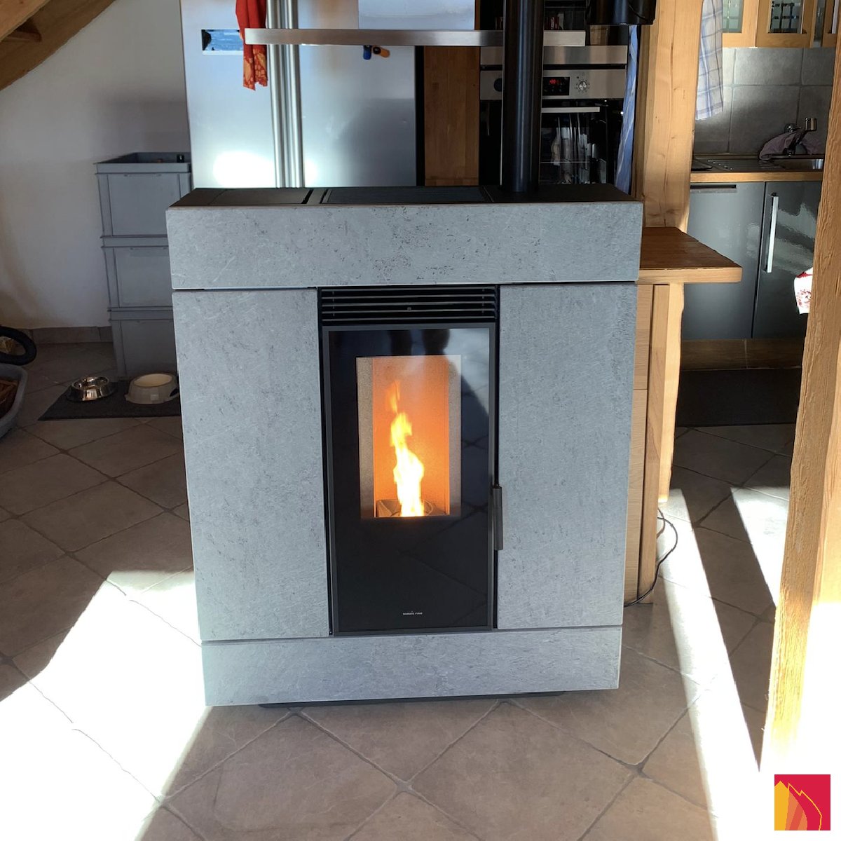 Klover Diva DUO Soapstone Pellet Stove - Carron-Lugon