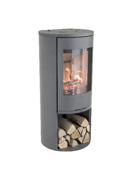 Contura 510 grigio - Porta in ghisa, piastra superiore in ghisa