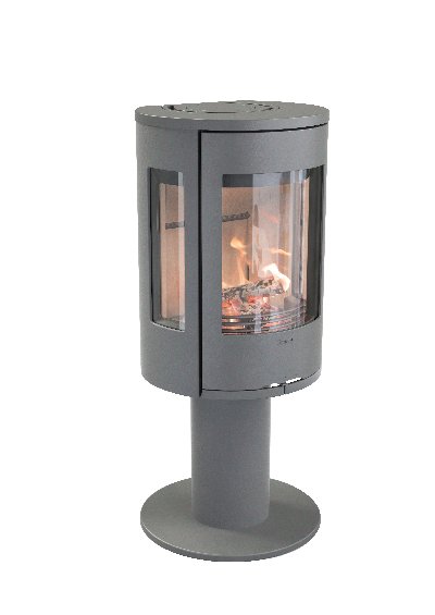 Contura 586 grijs - Gietijzeren deur, gietijzeren plaat