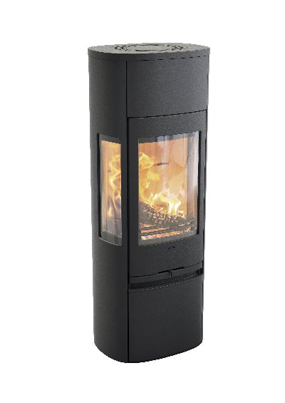 Contura 896 nero - Anta in ghisa, piastra superiore in alluminio laccato