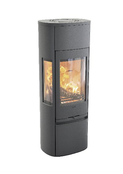 Contura 896 grigio - Anta in ghisa, piastra superiore in alluminio laccato