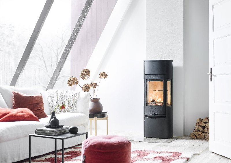 Contura 896 nero - Anta in ghisa, piastra superiore in alluminio laccato