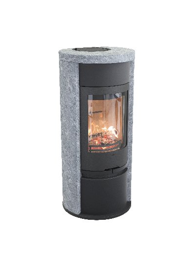 Contura 620T zwart - Gietijzeren deur met stalen deur