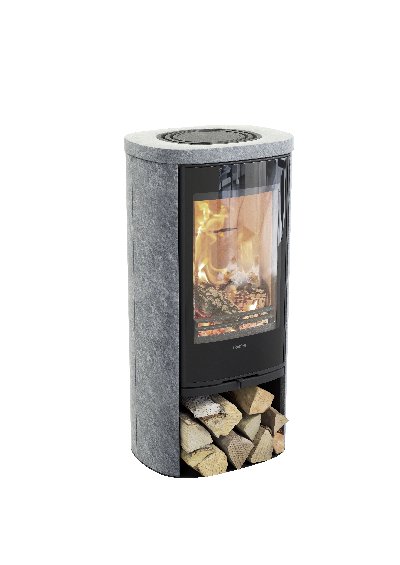 Contura 820T con porta in vetro