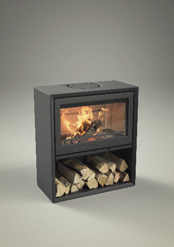 Contura 310 noir avec porte en fonte