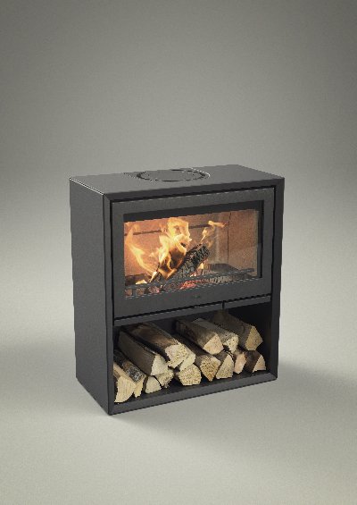 Contura 310 black with cast iron door