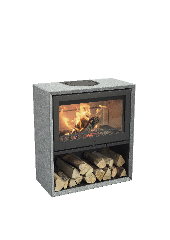 Contura 320T avec porte en fonte