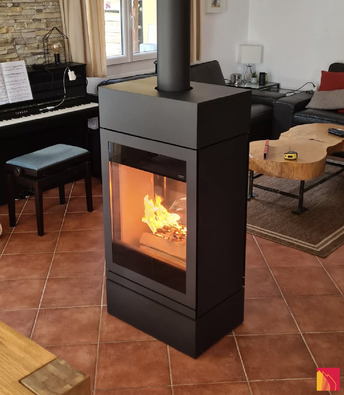 Wood-burning stove Skantherm Elements 603 tunnel - Carron-Lugon