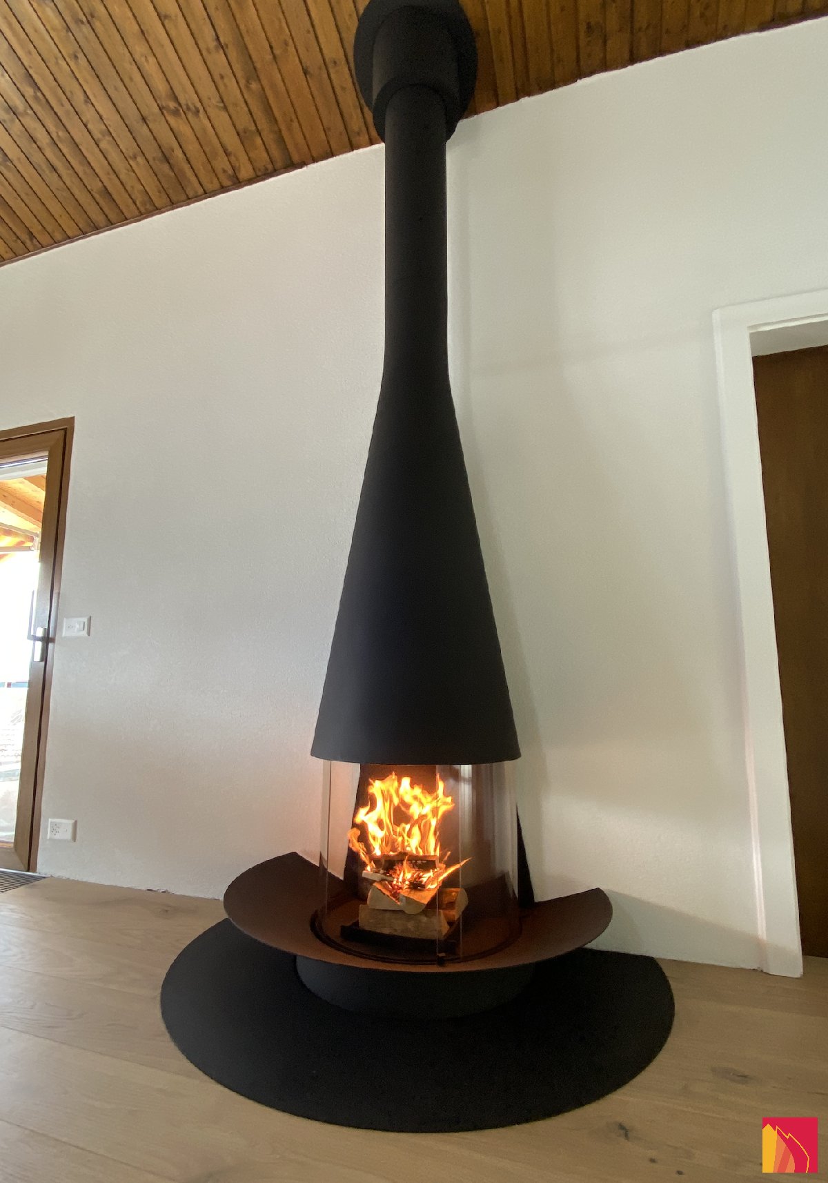 Focus Filiofocus wall-mounted fireplace 1600 - Carron-Lugon
