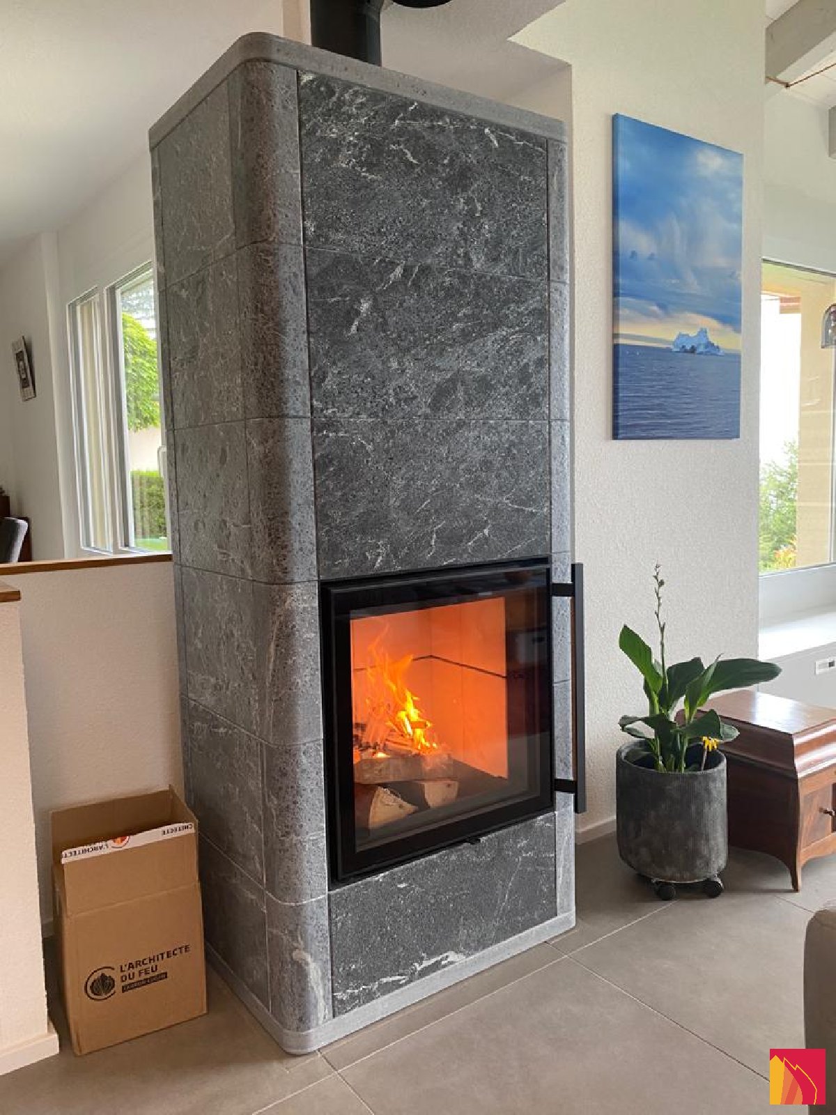Masonry heater Tulikivi Salvo S - Carron-Lugon
