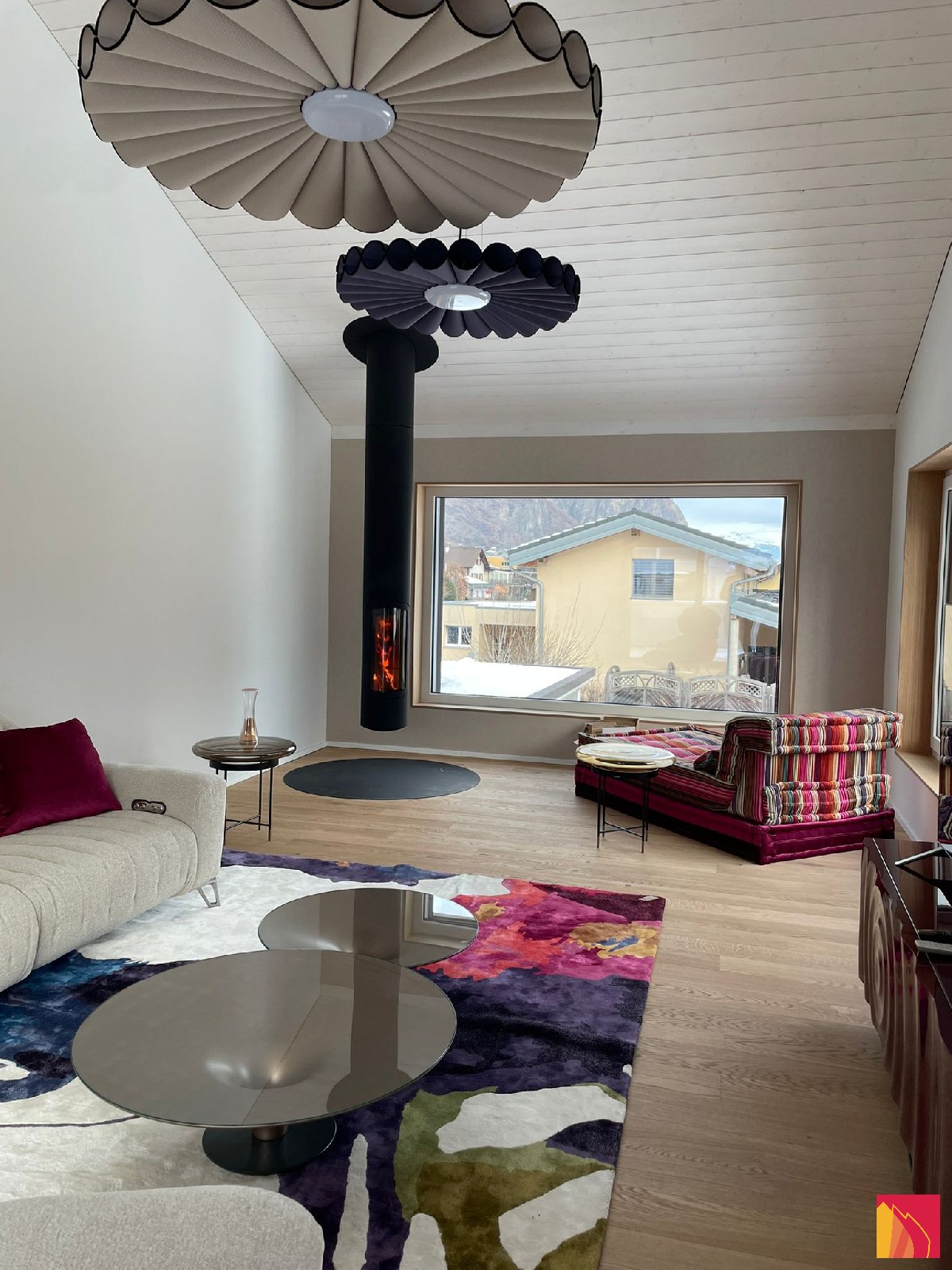 Focus Slimfocus suspended fireplace - Carron-Lugon